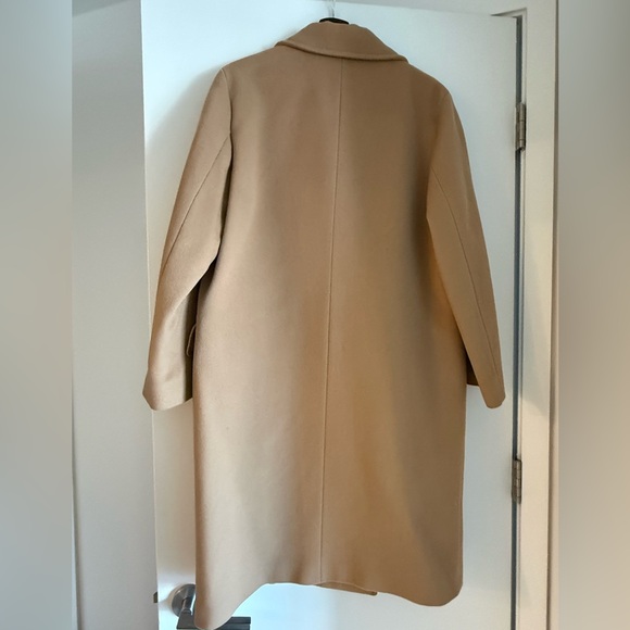 Massimo Dutti Camel Tan Wool Coat Size S - Picture 3 of 7